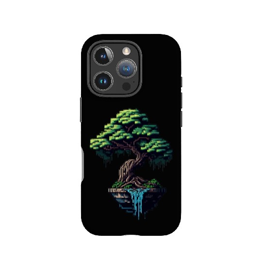 8 Bit Bonsai Tree IPhone Cases