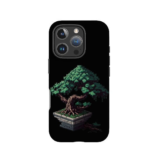 8 Bit Bonsai Tree IPhone Cases
