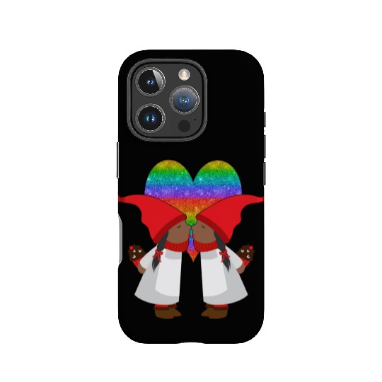Black Lesbian Gnome Valentines Day Couples Gift IPhone Cases
