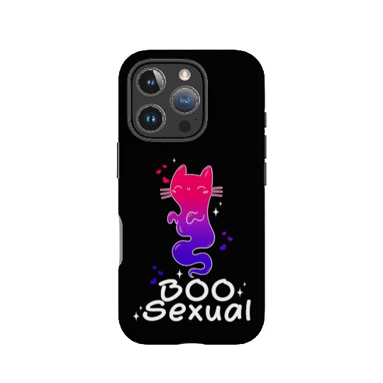 Boo Sexual Cute Bi Cat Ghost LGBT Bisexual Pride IPhone Cases