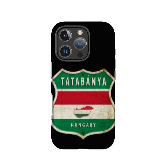 Tatabánya Hungary coat of arms flag design IPhone Cases