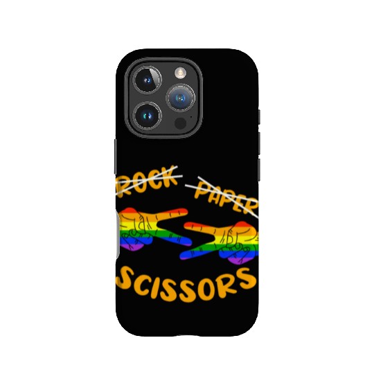Rock Paper Scissors, LGBT Rainbow Flag IPhone Cases