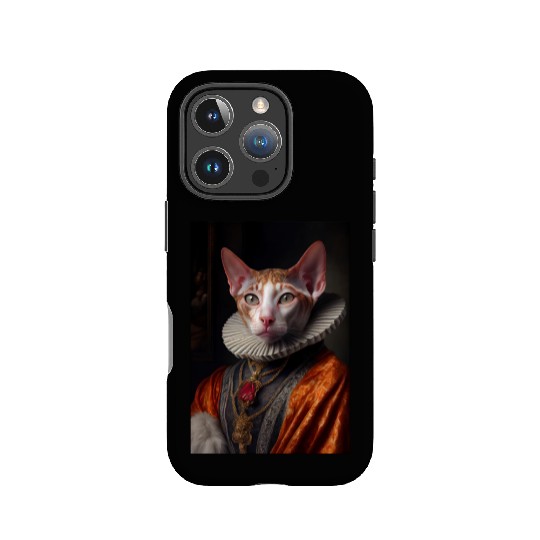 Cornish Rex Prince Cat Breed Portrait Royal Renais IPhone Cases