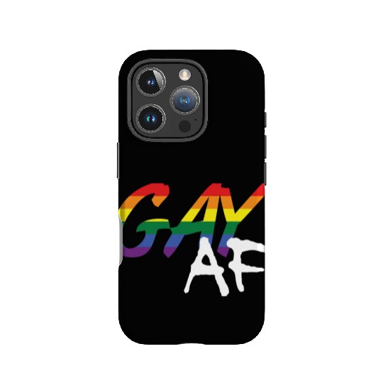 Gay AF LGBT Gay Pride Rainbow Colors Graffiti IPhone Cases