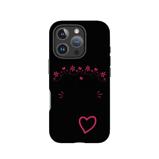 Love with My WIFE Cute Valentine day Mom to Be Val IPhone Cases