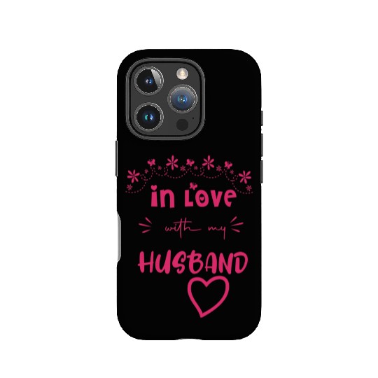 Love with My hasband Cute Valentine day Mom to Be IPhone Cases