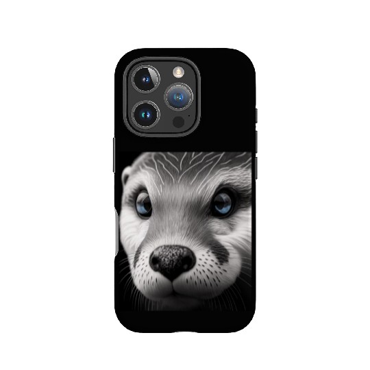 Fashionable Otter Design Cool Sea Otter With Blue IPhone Cases