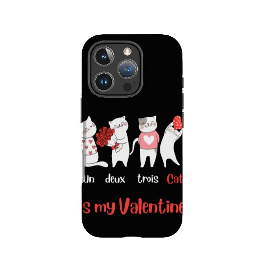 Un Deux Trois Cat is my Valentine IPhone Cases
