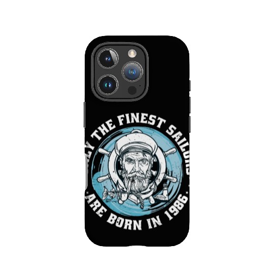 Sailors Sailboats Vintage 1986 Birthday fun IPhone Cases