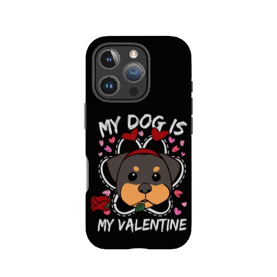 My Dog Is My Valentine IPhone Cases