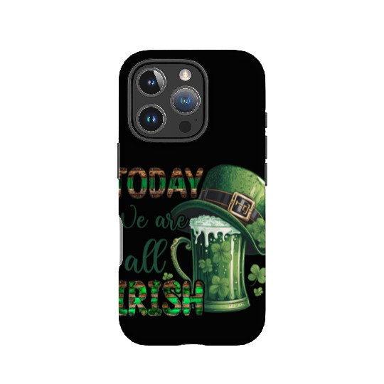 Mens St Patricks Day All Irish Green Shamrock IPhone Cases