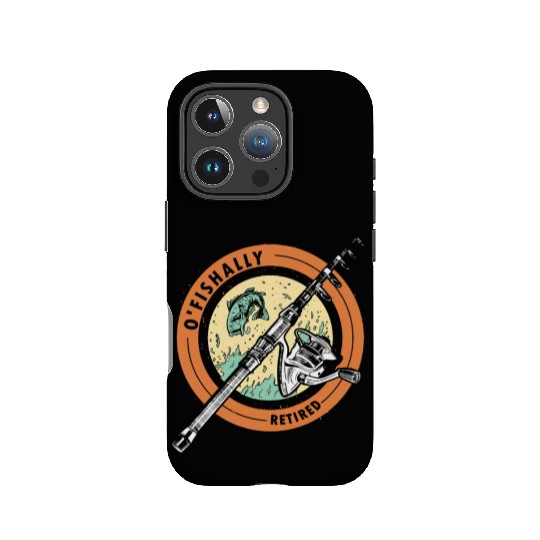 Ofishally Retired Fishing Retro Retirement Fishing IPhone Cases