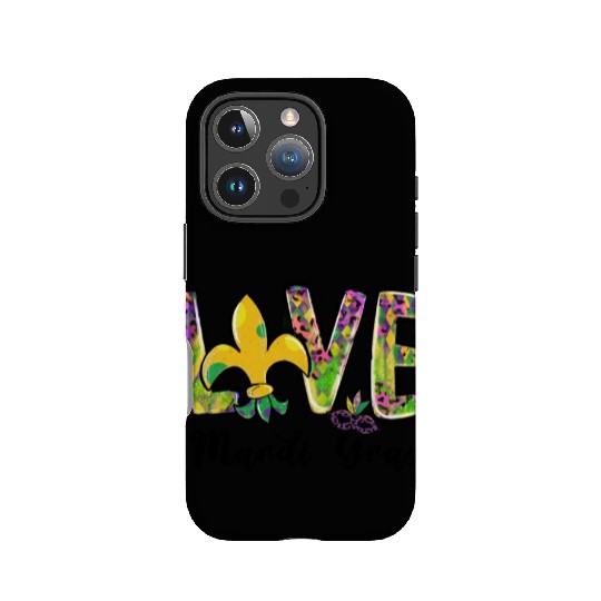 New Orleans Kids Girls Love Mardi Gras Outfit IPhone Cases