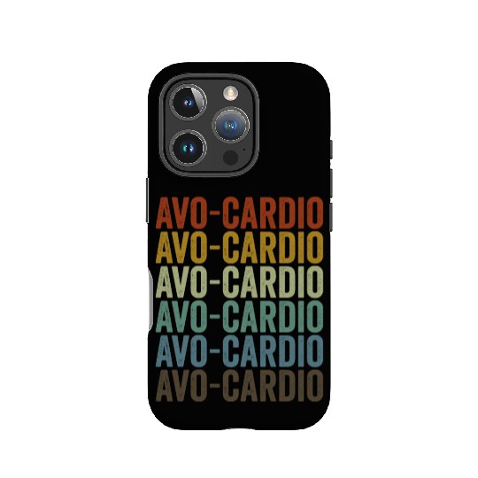 Avo-cardio Vegan Vegetable Lover Plant Based Diet IPhone Cases