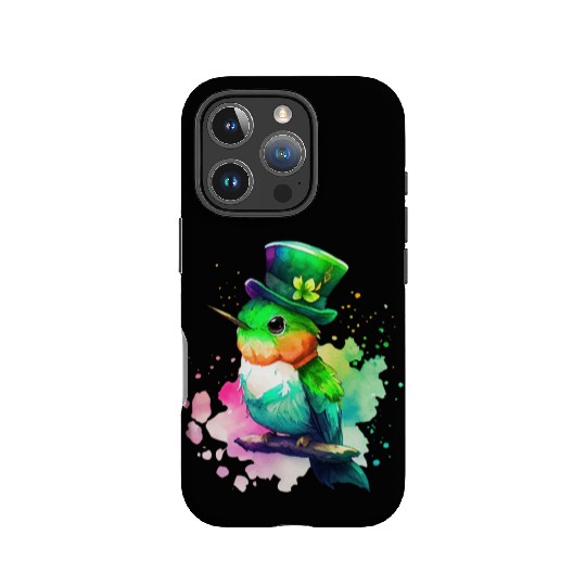 St Patrick's Day Irish Hummingbird Saint Patrick IPhone Cases