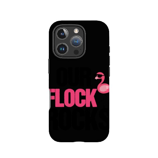 Our Flock Rocks Flamingo Mother's Day Teacher Gift IPhone Cases
