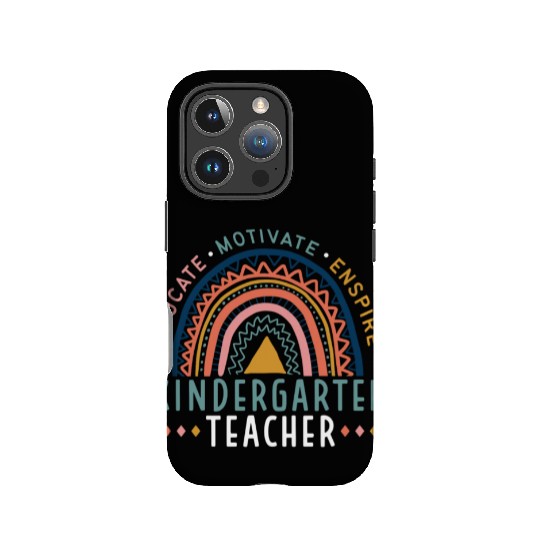 Educate Motivate Inspire Kindergarten Teacher IPhone Cases
