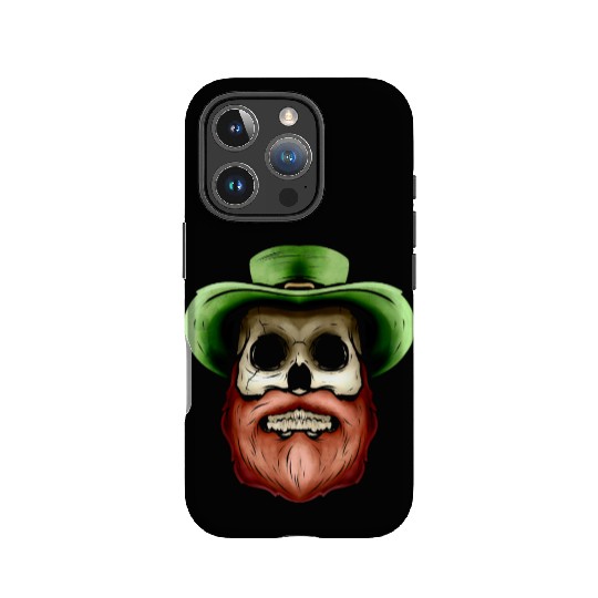 Skull With Green Hat And Red Beard For St IPhone Cases