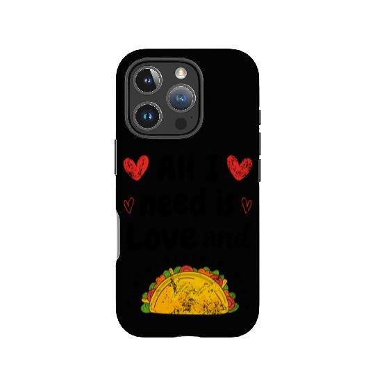 Vintage I Love Tacos Groovy Tacos Are My Valentine IPhone Cases