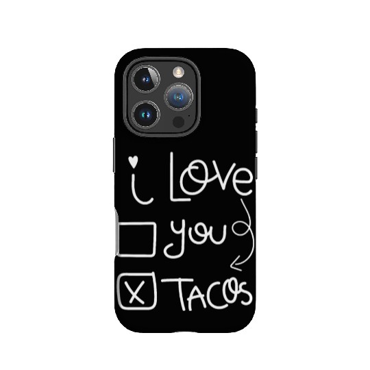 I Love Taco, I Heart Taco Valentines Day IPhone Cases