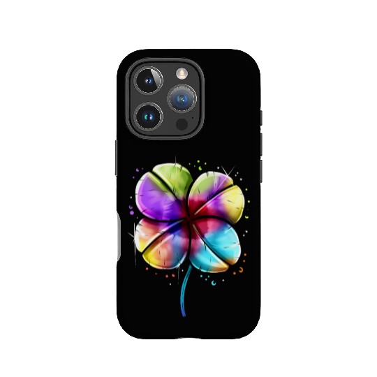 LGBTQ Colorful Four Leaf Clover Shamrock St IPhone Cases