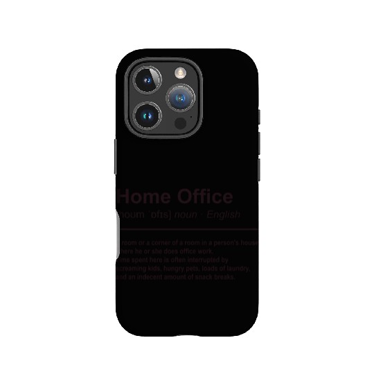 Home Office Funny Definition IPhone Cases