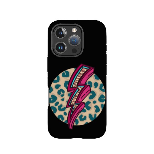 Cheetah Print Lightning Bolt IPhone Cases