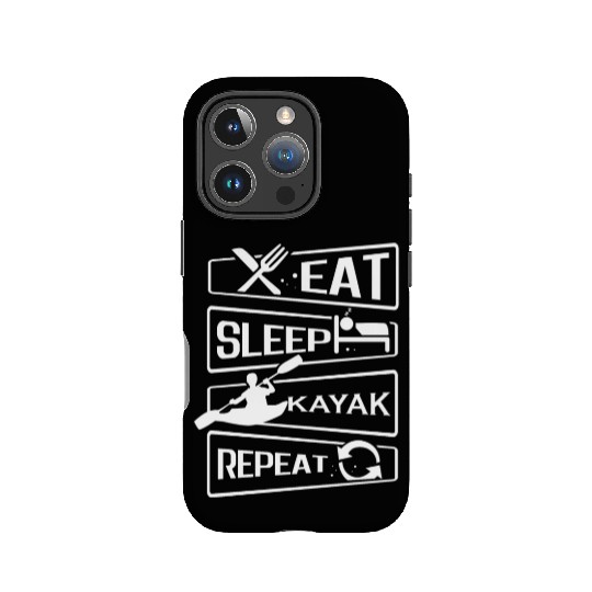 Eat Sleep Repeat Kayak Paddling Canoe Watersports IPhone Cases