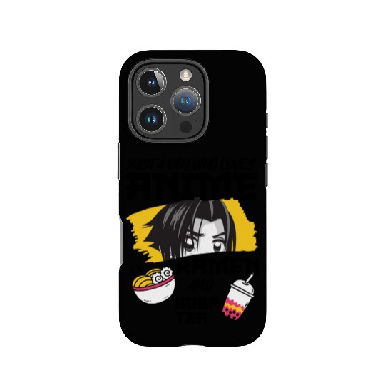 Just A Boy Who Loves Anime Ramen And.Boba Tea IPhone Cases