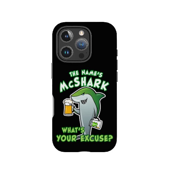 St Patricks Day Shark Funny Beer Drinking IPhone Cases