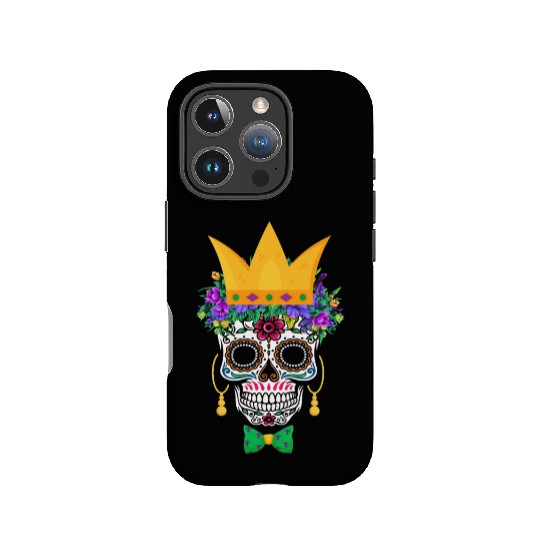 Mardi Gras Mask Flower Sugar Dia De Los Muertos IPhone Cases