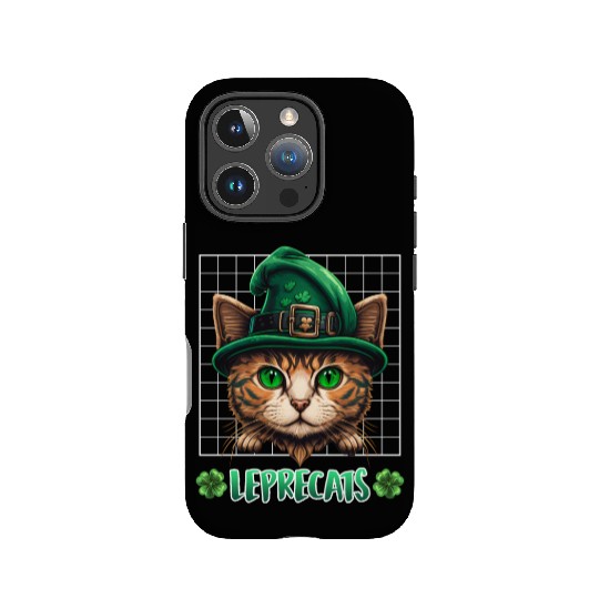 St. Patrick's Day cats leprecats kittens IPhone Cases