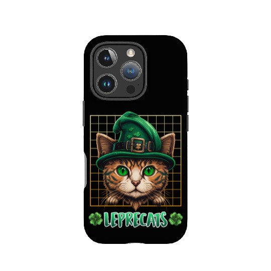 St. Patrick's Day cats leprecats kittens IPhone Cases