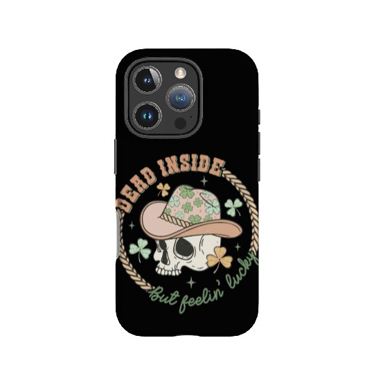 Dead inside but feelin' lucky IPhone Cases