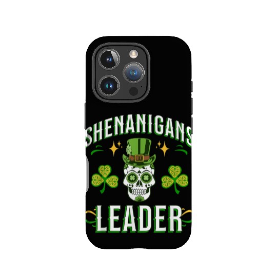 ST PAT'S SHENANIGANS GREEN LEADER Design IPhone Cases