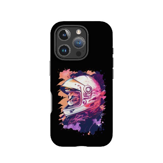 Aesthetic Vaporwave Space Cat 80s 90s Astronaut IPhone Cases