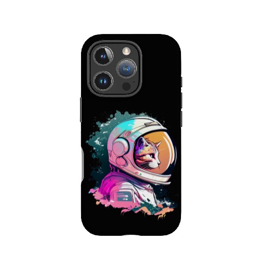 Aesthetic Vaporwave Space Cat 80s 90s Astronaut IPhone Cases