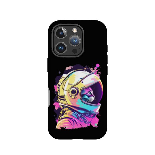 Aesthetic Vaporwave Space Cat 80s 90s Astronaut IPhone Cases