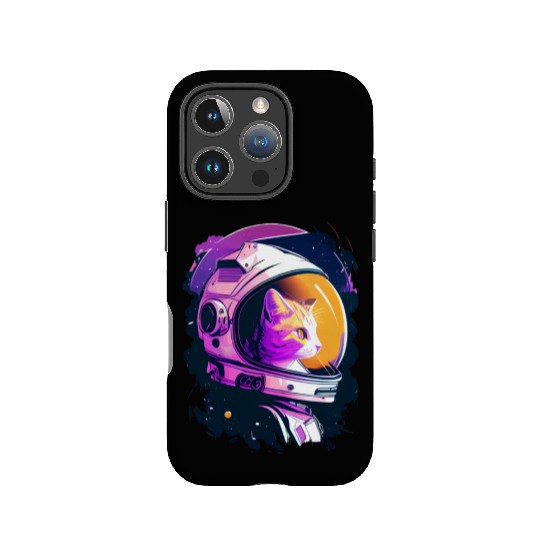 Aesthetic Vaporwave Space Cat 80s 90s Astronaut IPhone Cases