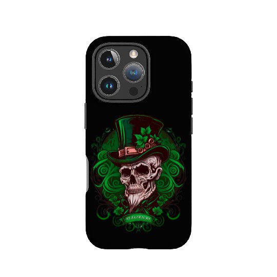 Sugar Skull Saint Patricks Day of Dead IPhone Cases