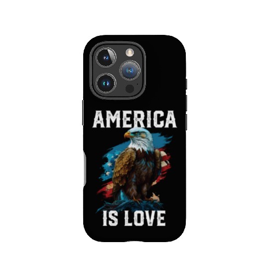 America Is Love American Bald Eagle 4th Of July IPhone Cases