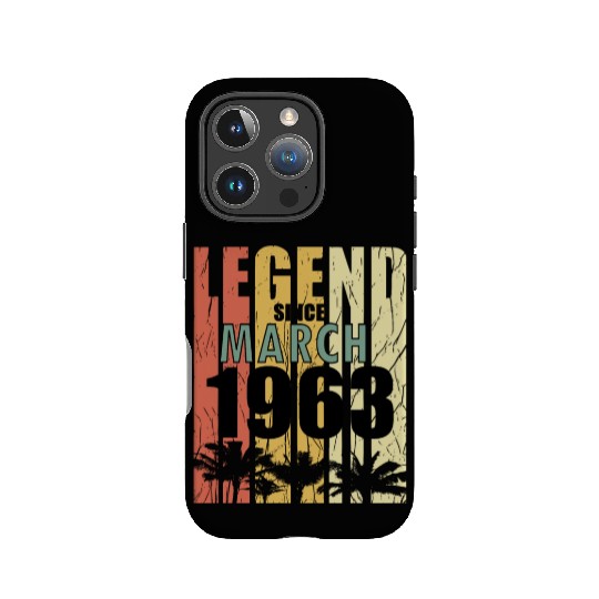60th birthday man original March born 1963 IPhone Cases