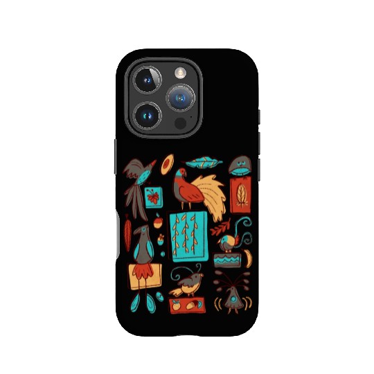 Retro 1950s Birds Of Paradise Pattern IPhone Cases