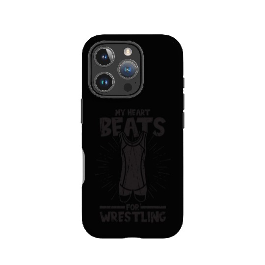 My heart beats for wrestling - Wrestling IPhone Cases
