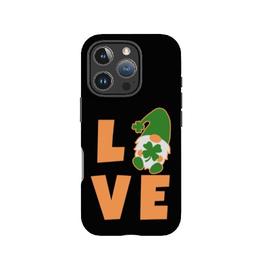 Love Gnome St Patricks Day Woman, Lucky Clover IPhone Cases