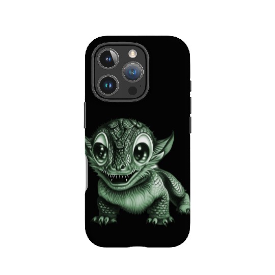 baby dragon green IPhone Cases