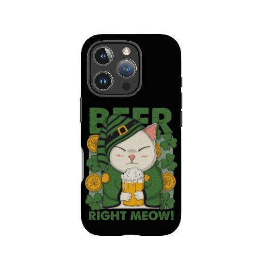 Beer Right Meow IPhone Cases