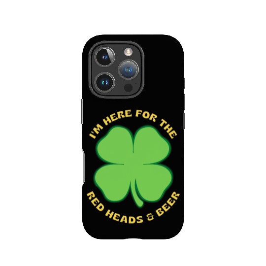 I M HERE FOR THE beers and red heads IPhone Cases