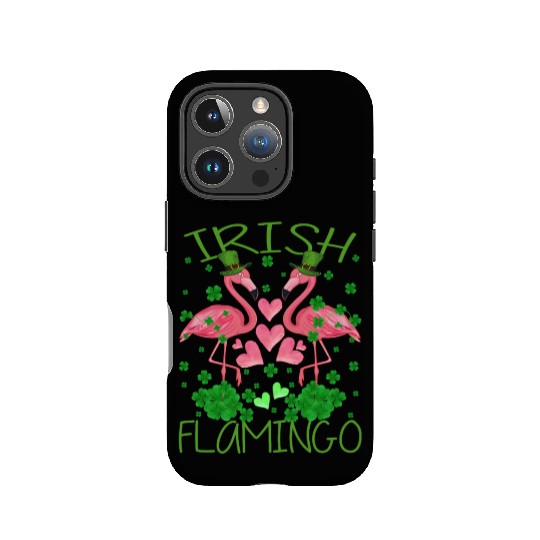 Irish Flamingo St Patrick's Day IPhone Cases