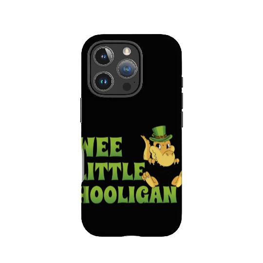 Wee Little Hooligan t-rex Dinosaur St Patrick Day IPhone Cases